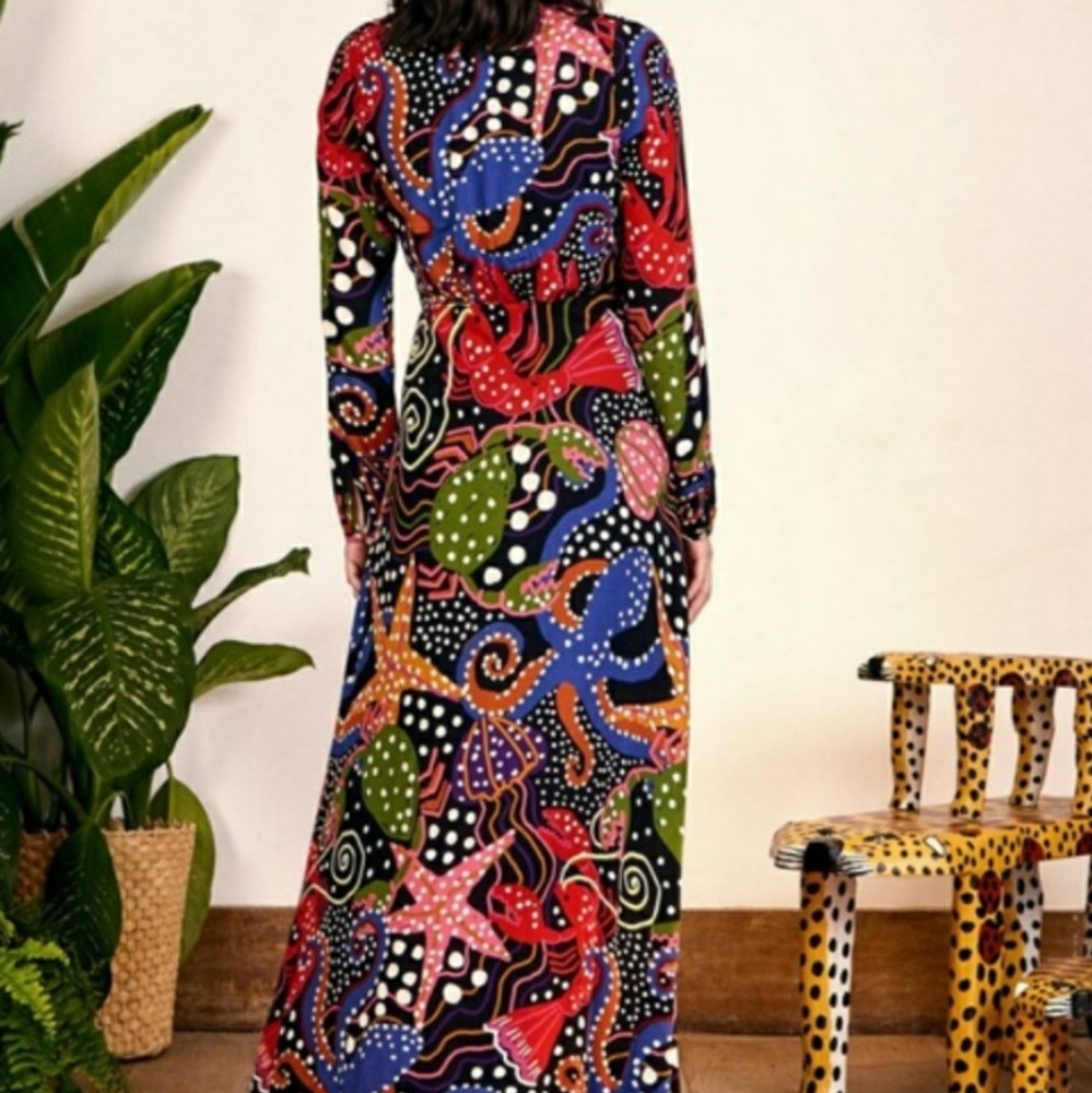 Farm rio under the sea long sleeve maxi dress - Picture 10 of 10